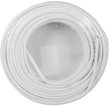 Vit värmekabel förpackad som ring