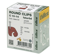 Paket med runda clips för kabelmontering