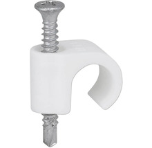 Klammer med spik för kabelfästning