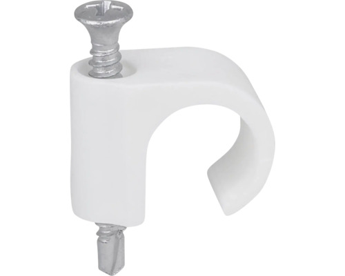 Kabelklämma i plast med spik