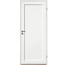 Vit innerdörr med dörrhandtag