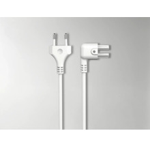 Två vita eluttag med kabel