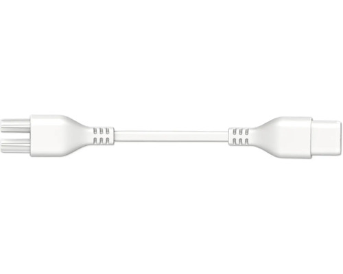 Mellankabel HIDEALITE rak vit 10cm Anslutningskabel med kontakt och uttag