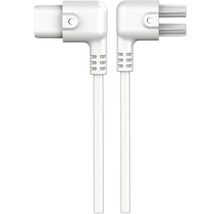 Två vita eurokontakter med kabel