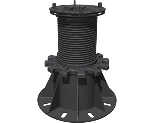 Justerbar fot för terrassplattor av plast