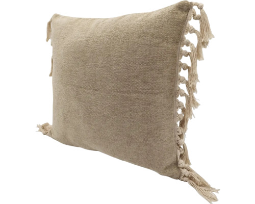 Prydnadskudde med fransar