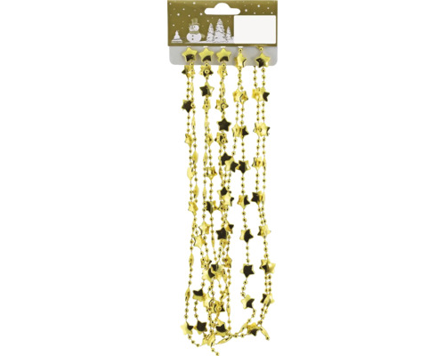 Guldstjärne girlang som juldekoration