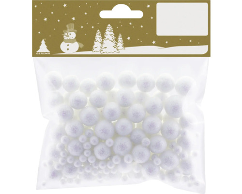 Förpackning med pysselpärlor av frigolit