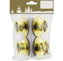 Förpackning med fyra guldiga ljusstakar för kronljus