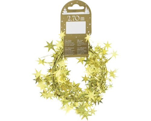 Girlang stjärnform 2,70 meter, dekoration