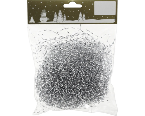 Silverglitter i en förpackning