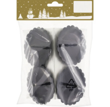 Svarta muffinsformar i fyrpack