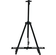 Svart staffli för konstnärsmaterial