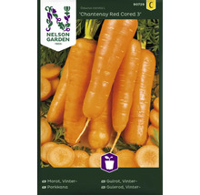 Nelson Garden Chantenay Red Cored 3 morotsfröförpackning