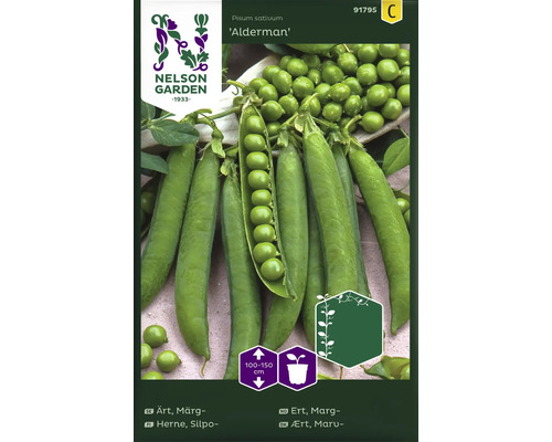 Fröpaket för 'Alderman' trädgårdsärter