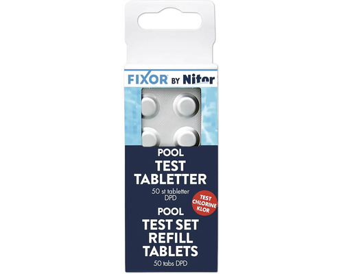 Fixor by Nitor Pool Test Tabletten refill, 50 stycken DPD