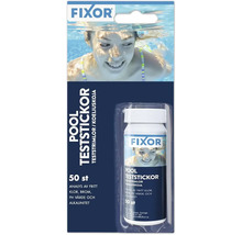 Fixor Pool teststickor för analys av klor, brom, pH-värde och alkalinitet