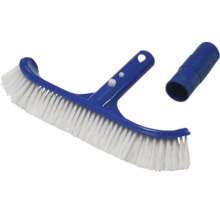 Poolborste med anslutningsstycke för rengöring av pooler