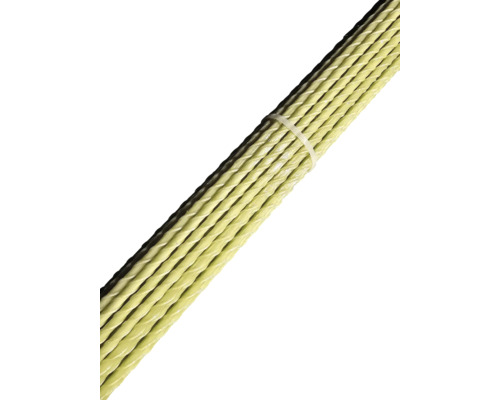 Armering glasfiber TENSOBAR PRO 6mm 3m Knippe gula plastrep med buntband