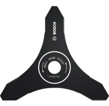 Bosch-logotyp på ett grästrimmermär