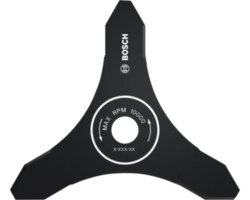 Bosch-logotyp på ett grästrimmermär