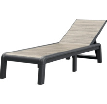 Justerbar trädgårdsbädd med träutseende