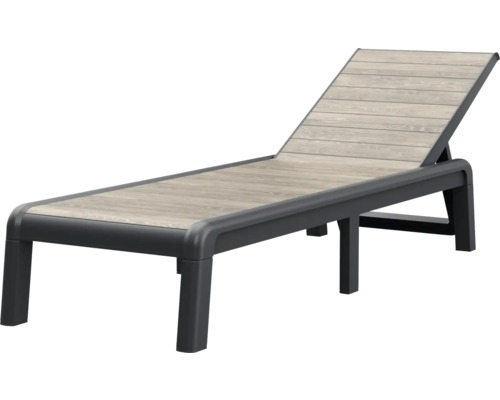 Justerbar trädgårdsbädd med träutseende