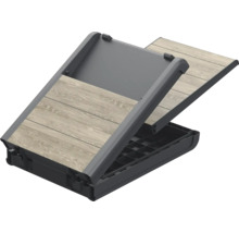 Hundtrappa med trappsteg i träimitation