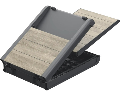 Hundtrappa med trappsteg i träimitation