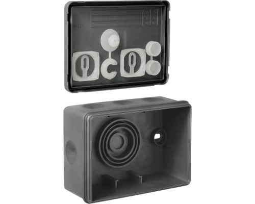 Infälld dosa med lock för elinstallationer