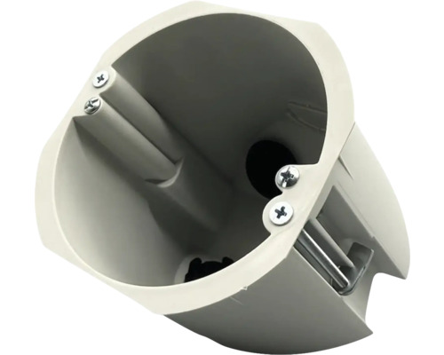 Multidosa ED-WA plus 83 grå Invändig vy av en rulljalusilåda med skruvar