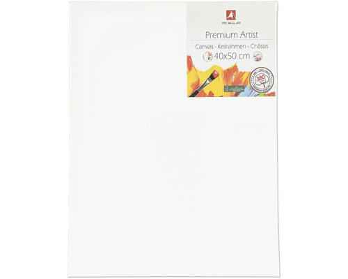 Canvas målarduk på kilram 40x50cm The Wall Art Premium Artist duk, 40x50 cm, trippelpack