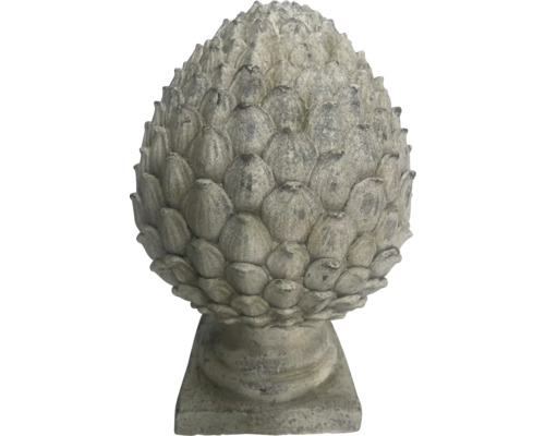 Dekorativ prydnadsboll av sten i form av en ananas