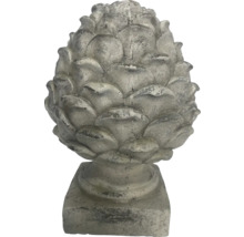 Dekorativ prydnadsfigur i form av en tallkotte för trädgården