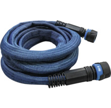 Trädgårdsslang av textilmaterial med kopplingar