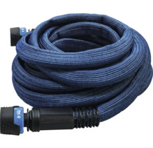 Hoprullad flexibel textilslang med kopplingssystem