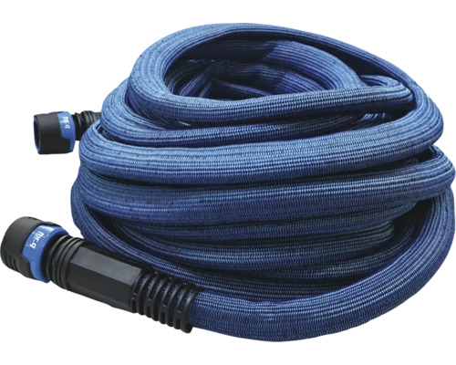 Hoprullad trädgårdsslang med anslutningsstycken
