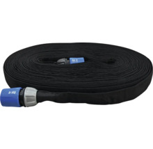 Upprullad trädgårdsslang med vattenstopp från for_q