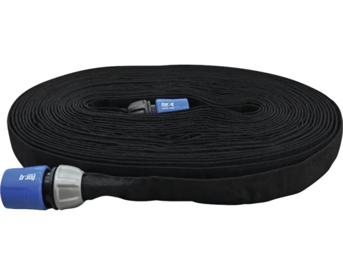 Upprullad trädgårdsslang med vattenstopp från for_q