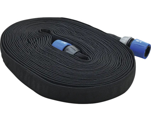 Rullad vävd slang med slangkopplingar