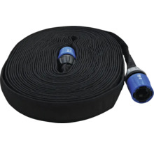 Ihoprullad brandslang med kopplingar