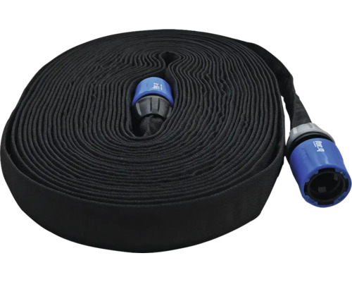 Ihoprullad brandslang med kopplingar