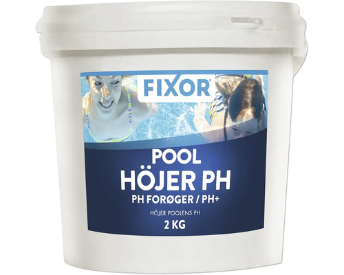 Fixor Pool pH-Plus 2 kilogram för att höja pH-värdet i poolen