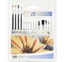 15-delars konstnärspenselset för proffs och amatörer med träskaft och naturhår