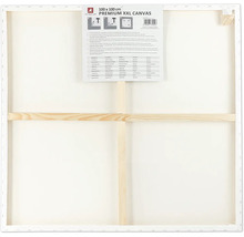 Tom duk i formatet 100 x 100 cm med träram