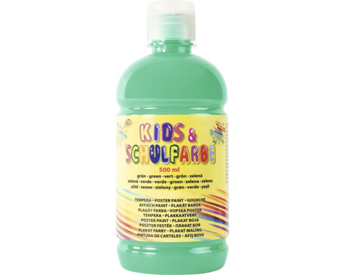 Barnfärg Tempera grön 500ml Färg för barn och skola, 500 ml, grön affischfärg