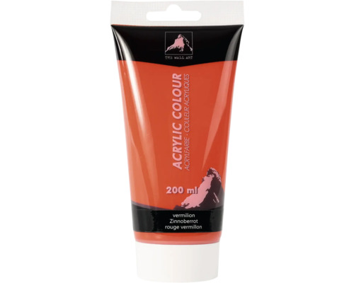 Tub akrylfärg cinnoberröd 200 ml