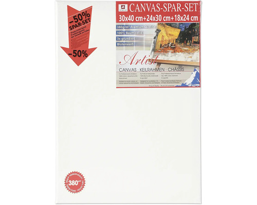 Dukset med tre ramar i storlekarna 30x40 cm, 24x30 cm och 18x24 cm