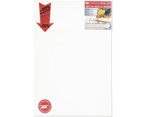 Canvas på kilram set 50x70+40x50+30x40cm Canvas set 50x70, 40x50 och 30x40 centimeter