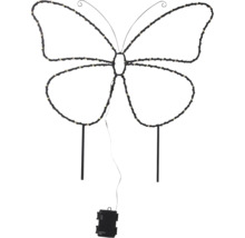 Dekorativ fjärilsfigur med LED-belysning för utomhusbruk